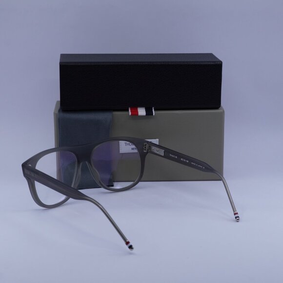 Thom Browne TB-008C-55 Square Eyeglasses 55mm – Satin Grey Crystal - Picture 6 of 10